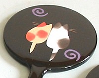 アニマル姫鏡　(仲良しネコ)【返品・交換・キャンセル不可】【逸品館】