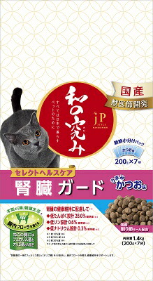 JPスタイル和の究み猫用セレクトHC腎臓かつお 1.4kg ペットライン キャットフード