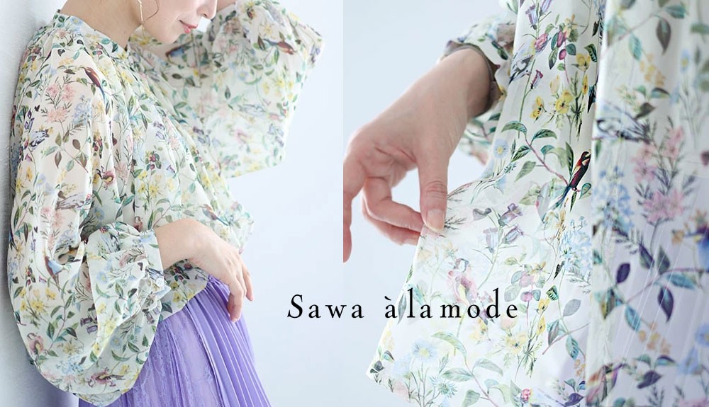 シアーシャツブラウス