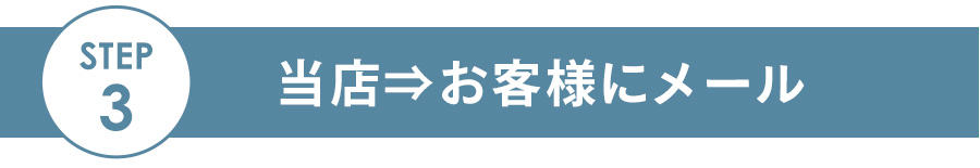 ステップ3 お客様にメール