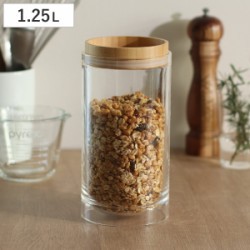 保存容器 1.25L 重なるキャニスター バンブー