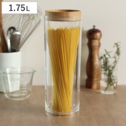 保存容器 1.75L 重なるキャニスター バンブー パスタケース