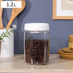 保存容器 1.2L PUSH 空気が抜けるキャニスター