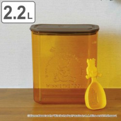 保存容器 2.2L くまのプーさん 日本製 パッキン付き 穴あきスプーン付き