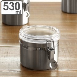保存容器 530ml サティーナ ステンレス製ロック式キャニスター