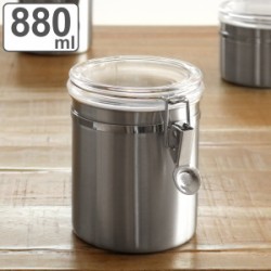 保存容器 880ml サティーナ ステンレス製ロック式キャニスター
