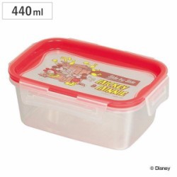 保存容器 ミッキー＆ミニー 長方形 M 440ml プラスチック製