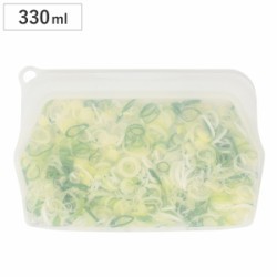 保存袋 330ml ジップクリア シリコーンバッグ