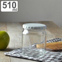 保存容器 ジャム瓶 500ml ガラス瓶