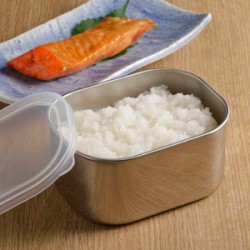 保存容器 深～い角バット フタ付き 小 ママクック ステンレス 日本製
