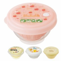 薄肉ごはん保存容器Ｓ お茶碗型 ハローキティ ハピネスガール 電子レンジ 調理器具 調理 炊飯 ご飯