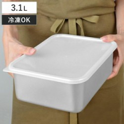 保存容器 アルミ保存容器 深型 大 3.1L 蓋付き