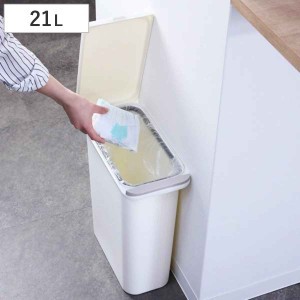 ゴミ箱 臭わない 防臭 パッキン付き 21L スリム