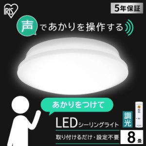 音声操作シーリングライト8畳 調光