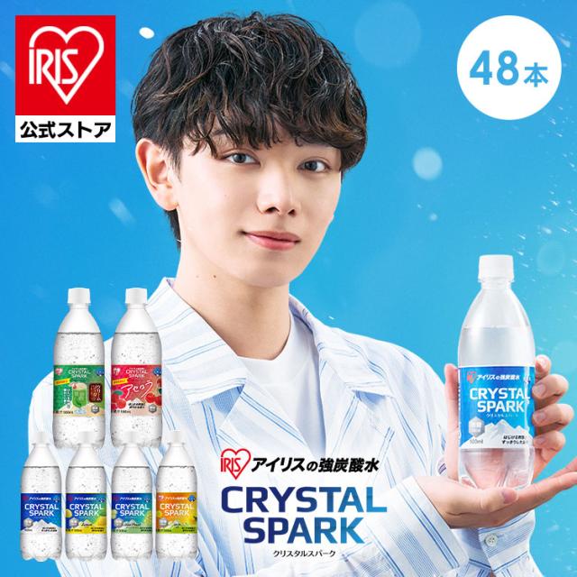 CRYSTAL SPARK ���Y�_�� 500ml�~48�{ ���i�摜
