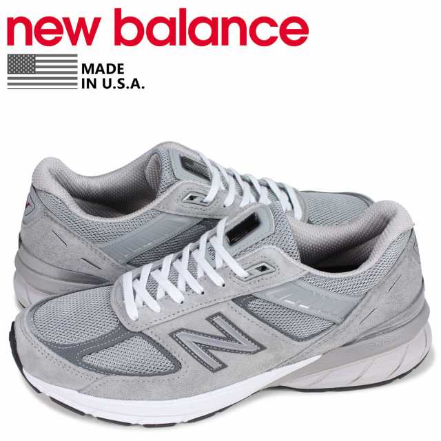 �j���[�o�����X new balance 990 V5 �X�j�[�J�[ �����Y D���C�Y MADE IN USA �O���[ M990GL5