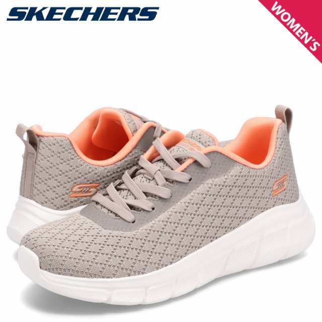 スケッチャーズ SKECHERS スニーカー ボブス ビー フレックス クイック ピボット レディース ベージュ 117328
