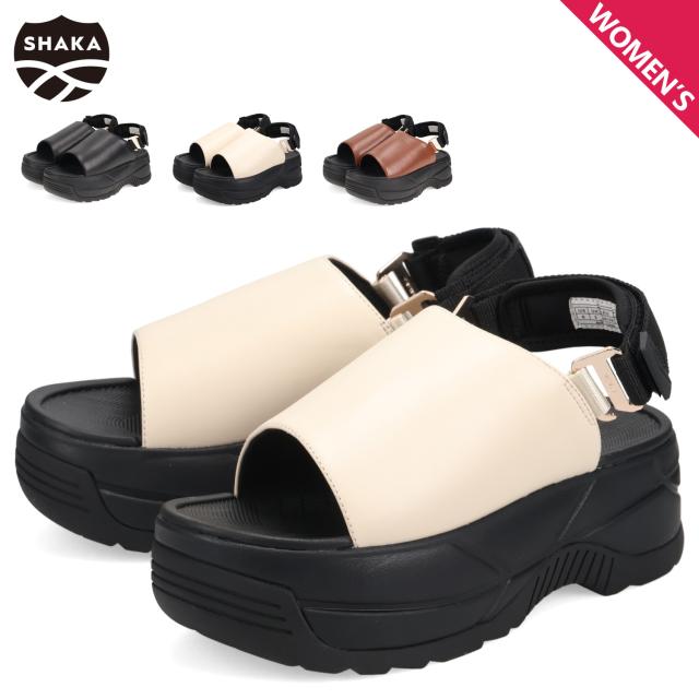 SHAKA �V���J �T���_�� �X�g���b�v�T���_�� �o�P�C �`�����L�[ ���f�B�[�X ���� VACAY CHUNKY �u���b�N �I�t �z���C�g �u���E�� SK-281