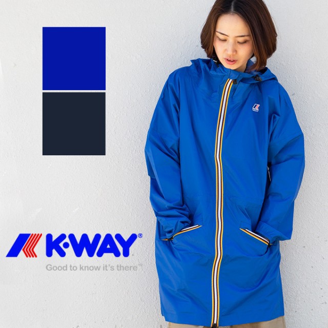 【K-WAY ケーウェイ】LE VRAI 3.0 CELINE ロング ナイロンジャケット K006W10