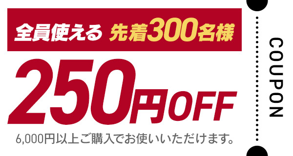 250�~OFF�N�[�|��