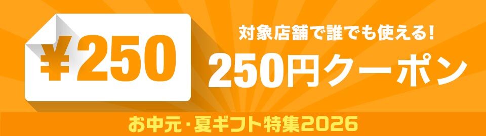 お中元・夏ギフト誰でも使える250円OFFクーポン