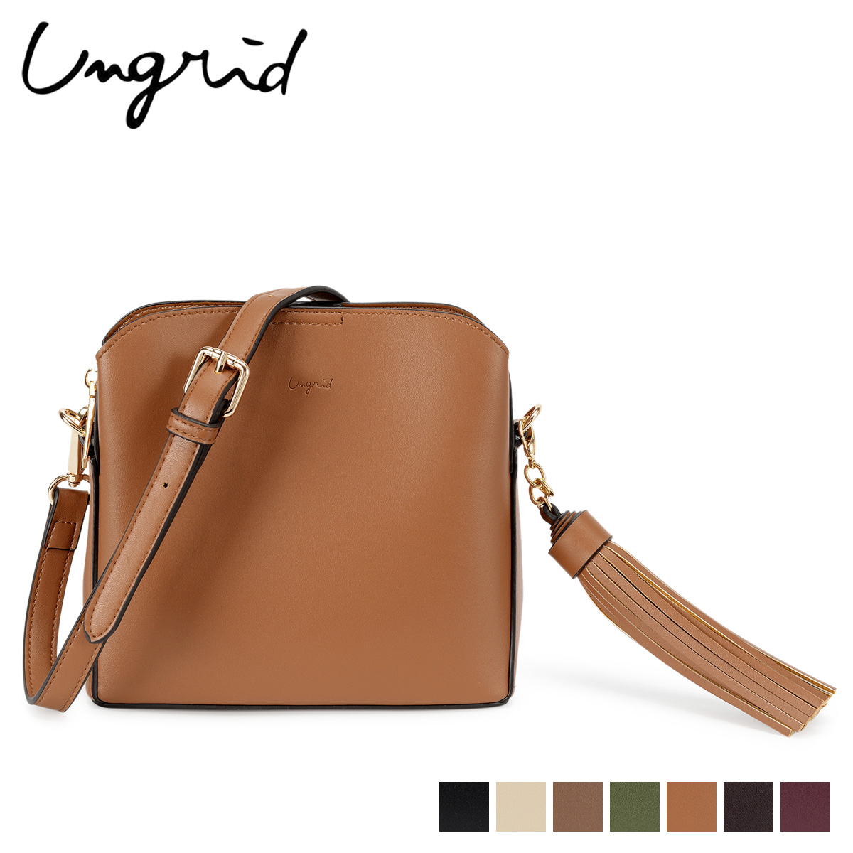 �A���O���b�h Ungrid �o�b�O �V�����_�[�o�b�O ���f�B�[�X SMOOTH BIG TASSEL MINI BAG UNG-50010
