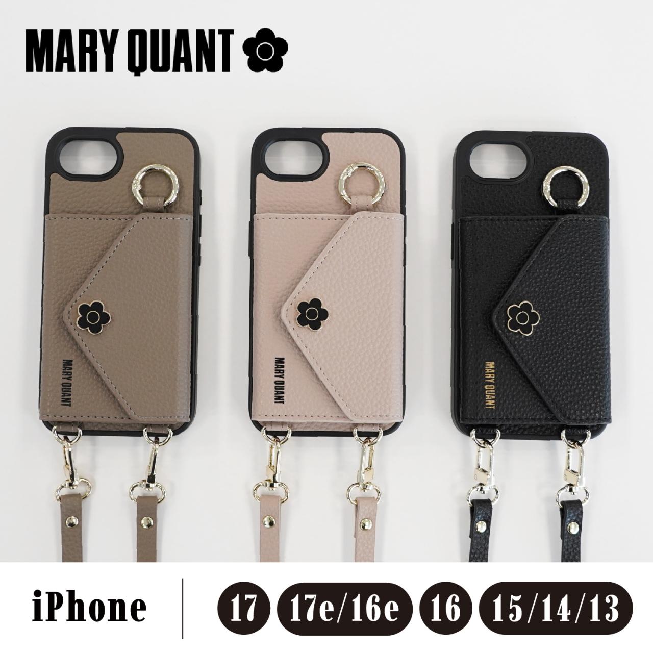 MARY QUANT �}���[�N�����g �X�}�z�V�����_�[ �X�}�z�P�[�X iPhone17 iPhone17e iPhone16e iPhone16 iPhone15 �P�[�X �X�����O ���f�B�[�X �}���N��