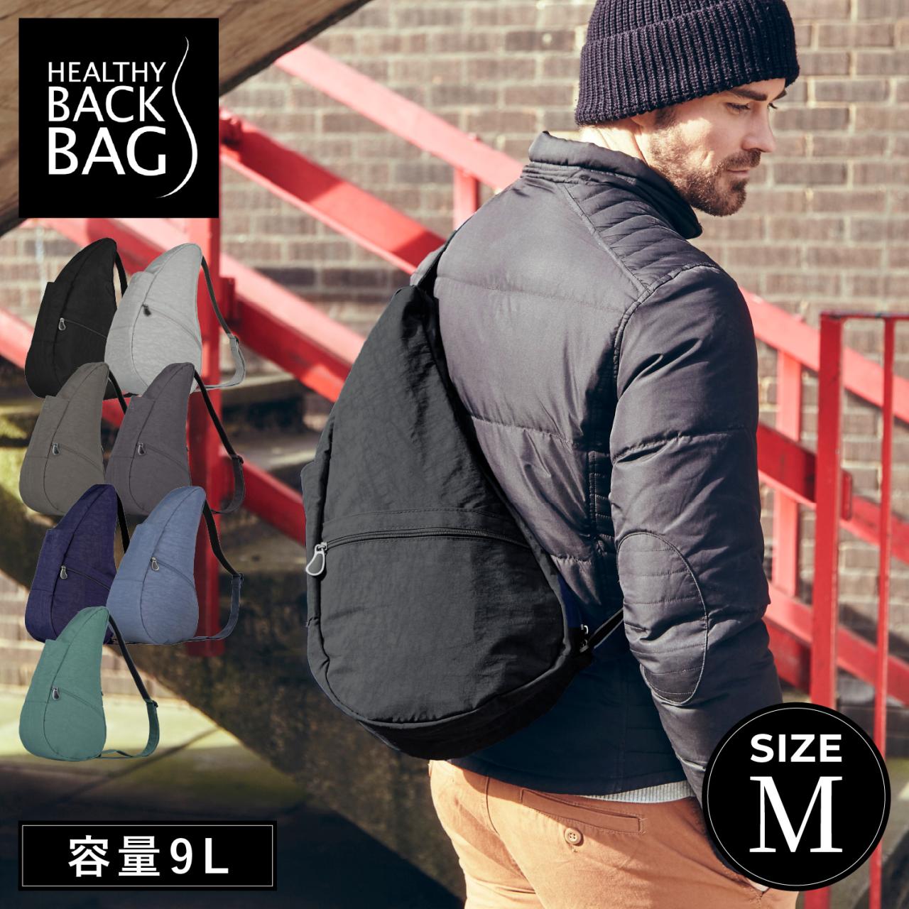 �w���V�[�o�b�N�o�b�O Healthy Back Bag �X�����O�o�b�O �{�f�B�o�b�O �V�����_�[ �����Y ���f�B�[�X 9L �΂߂��� �y�� ���� ��v M 6304