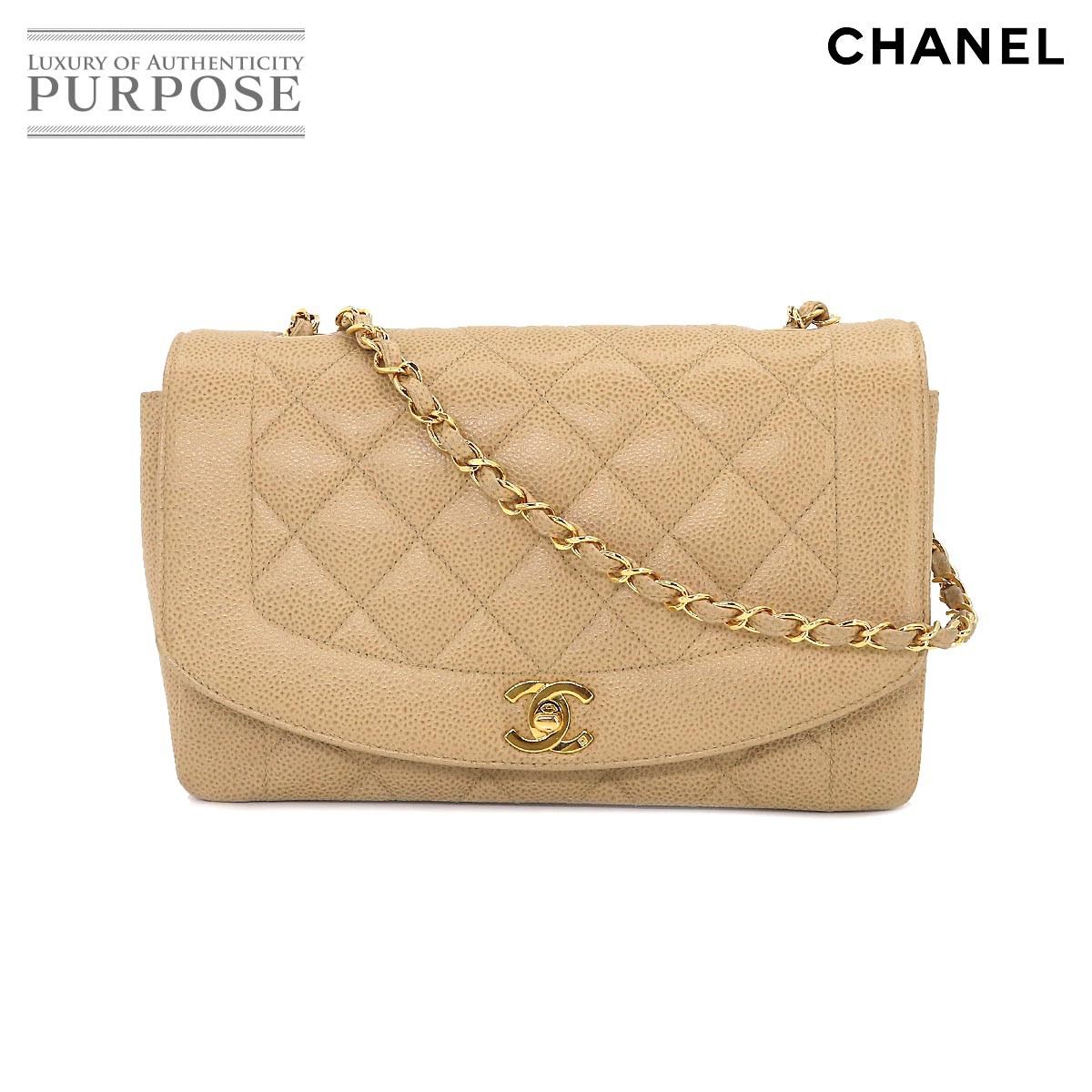 yVilz Vl CHANEL _CAi 25 }gbZ `F[ V_[ obO LrAXL x[W A01165 Be[W Diana 25 Matelasse Bag yÁz