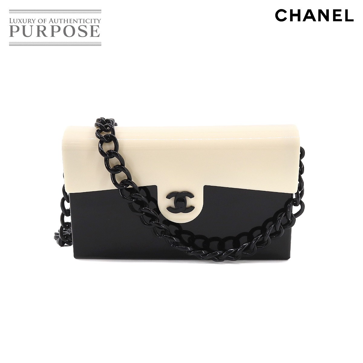 Vl CHANEL oCJ[ `F[ V_[ obO vX`bN ubN zCg RR}[N Be[W Shoulder Bag yÁz