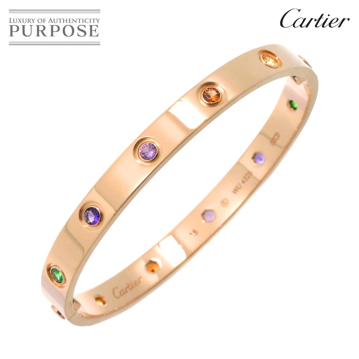 yVilz JeBG Cartier u uX #16 }`Xg[ K18 PG sNS[h 750 uXbg oO Love BraceletyÁz