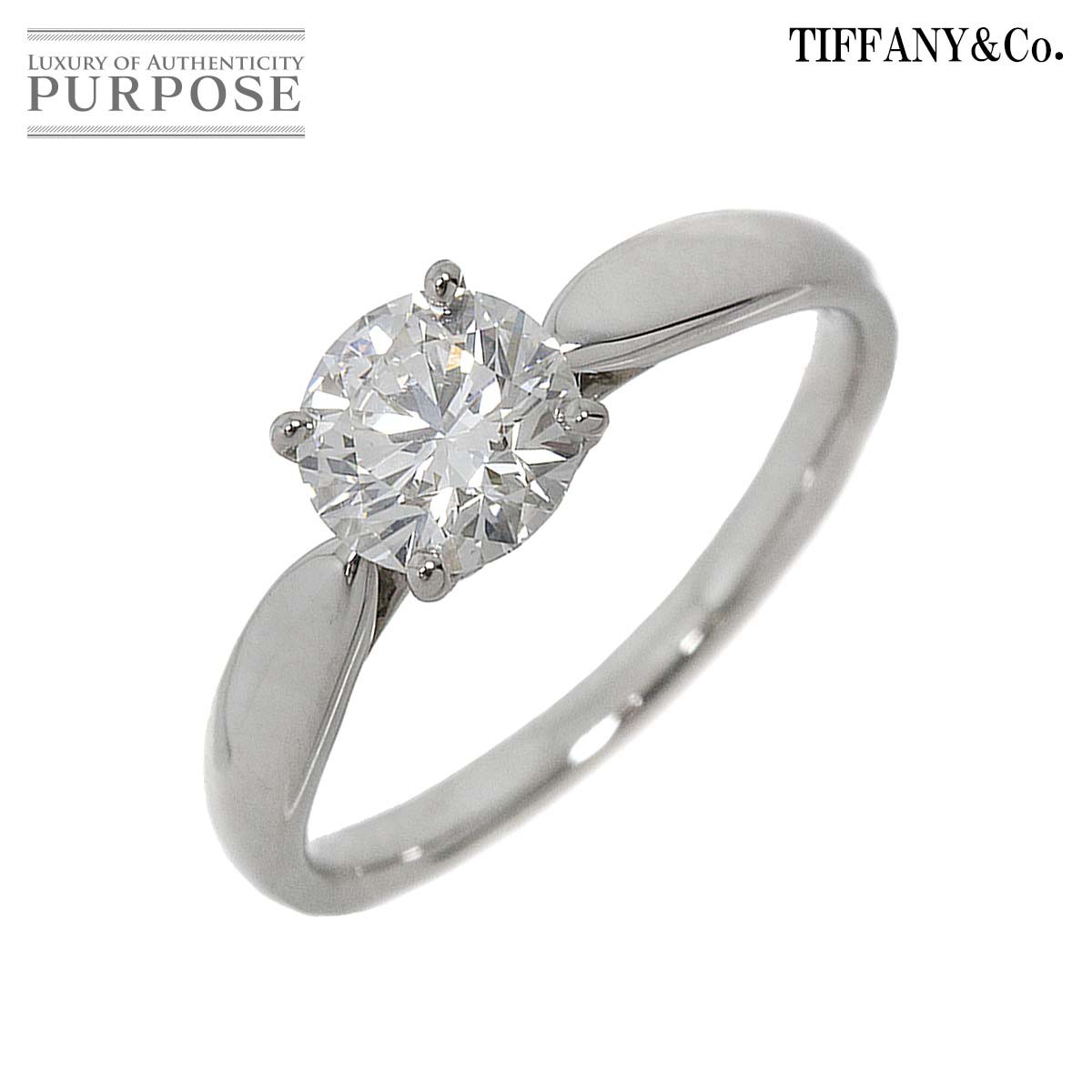 yVilz eBt@j[ TIFFANY&CO. n[j[ _C 0.97ct H/VS1/3EX 12 O Pt v`i w  Diamond RingyӒ菑tz yÁz