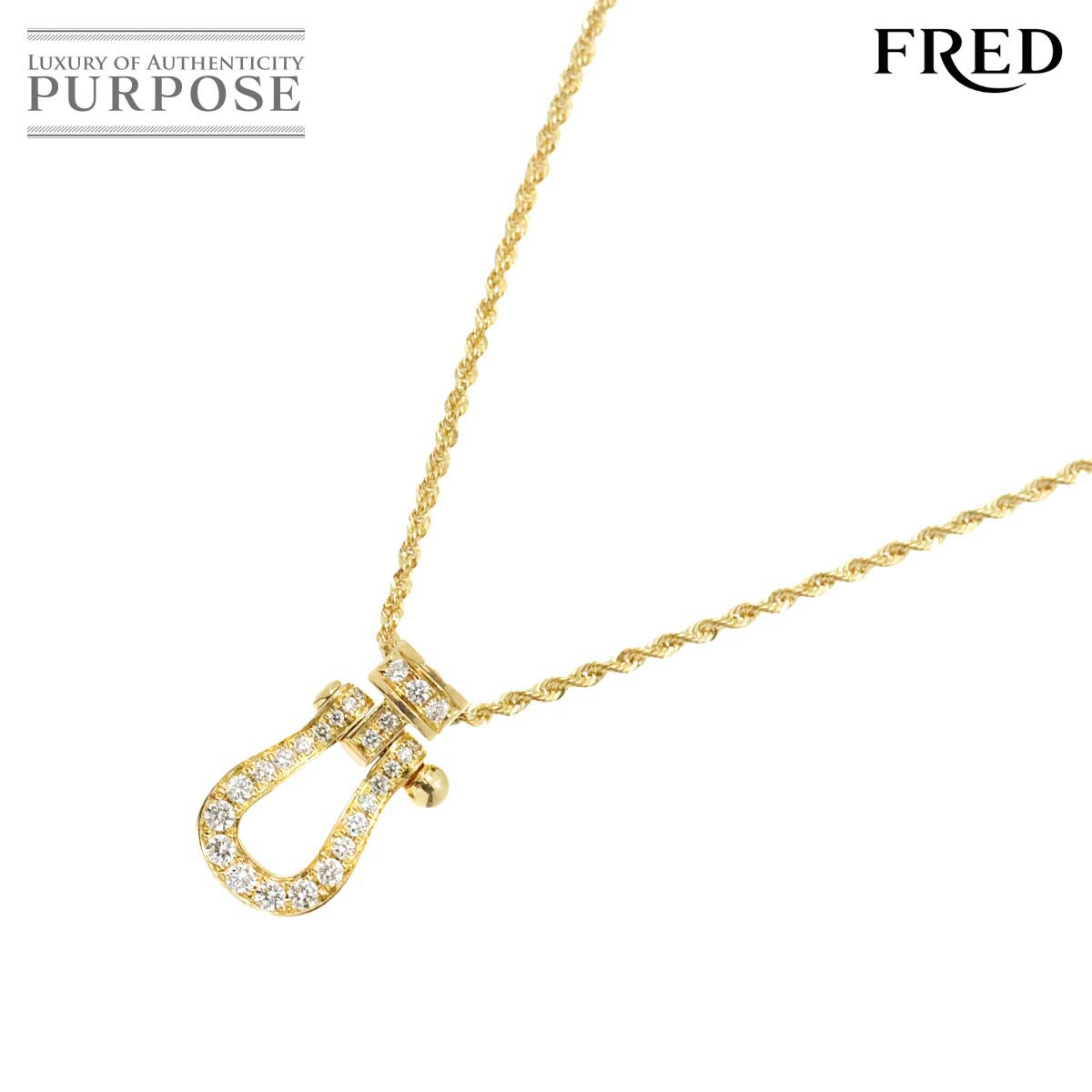 yVilz tbh FRED tH[X10 ~fBA lbNX 50cm _C K18 YG 750 CG[S[h Force10 Necklace