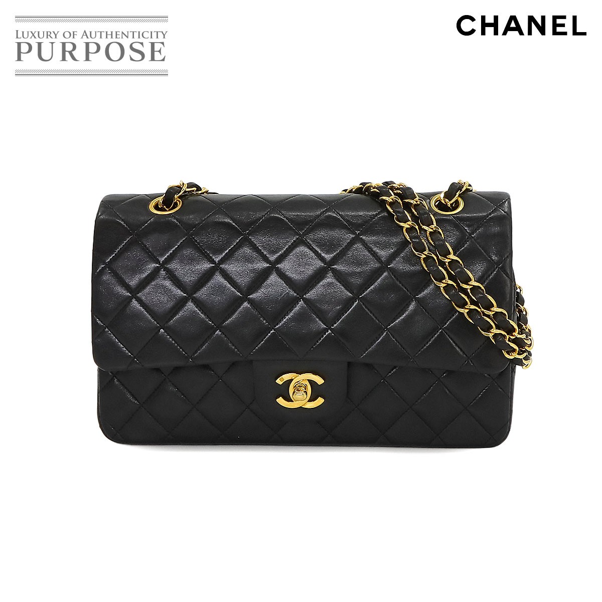 Vl CHANEL }gbZ 25 `F[ V_[ obO U[ ubN A01112 S[h  Be[W Matelasse Bag yÁz