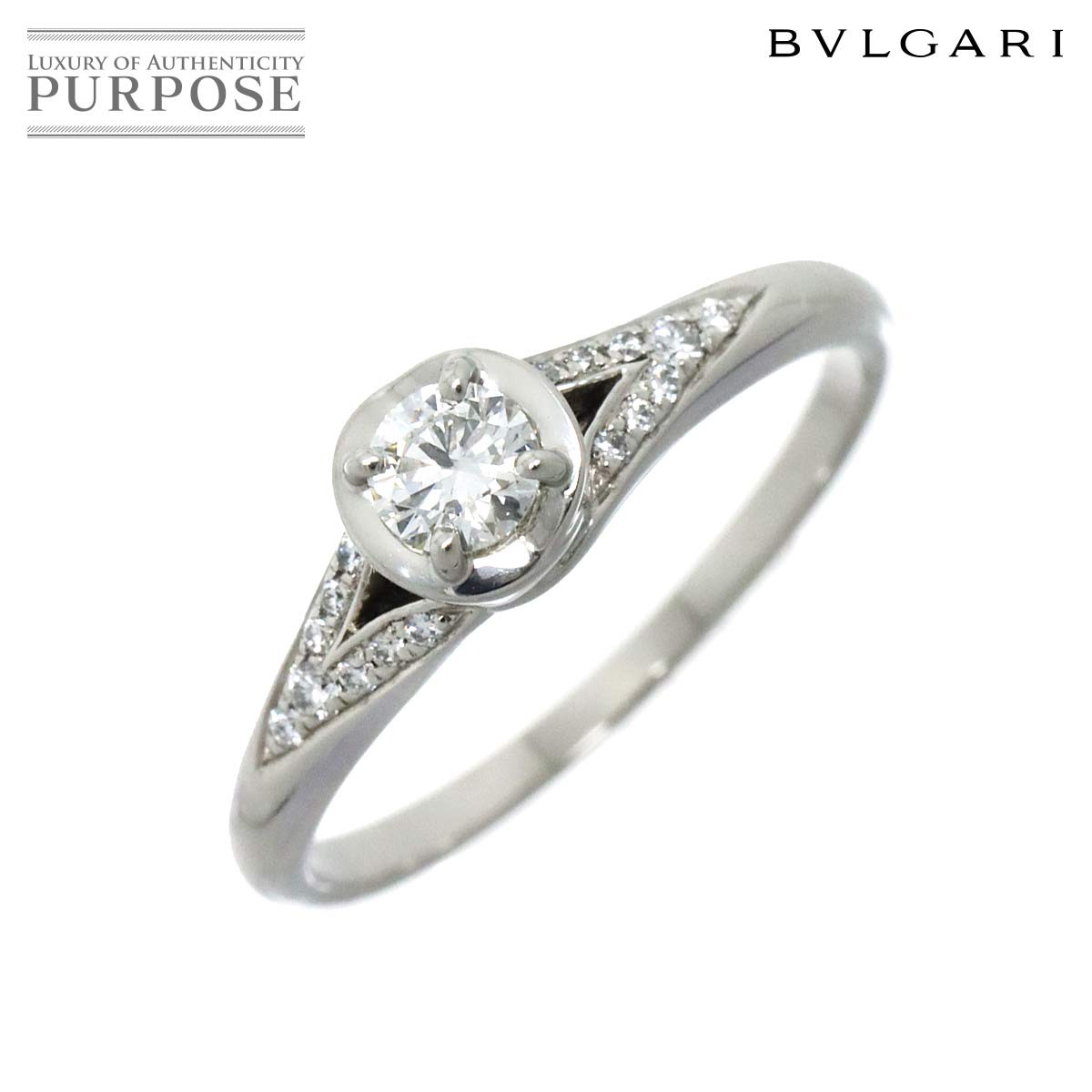 yVilz uK BVLGARI CRg _[ _C 0.30ct G/VS2/EX 20.5 O Pt v`i Incontro d'amore Ring yؖEӒ菑tzyÁz