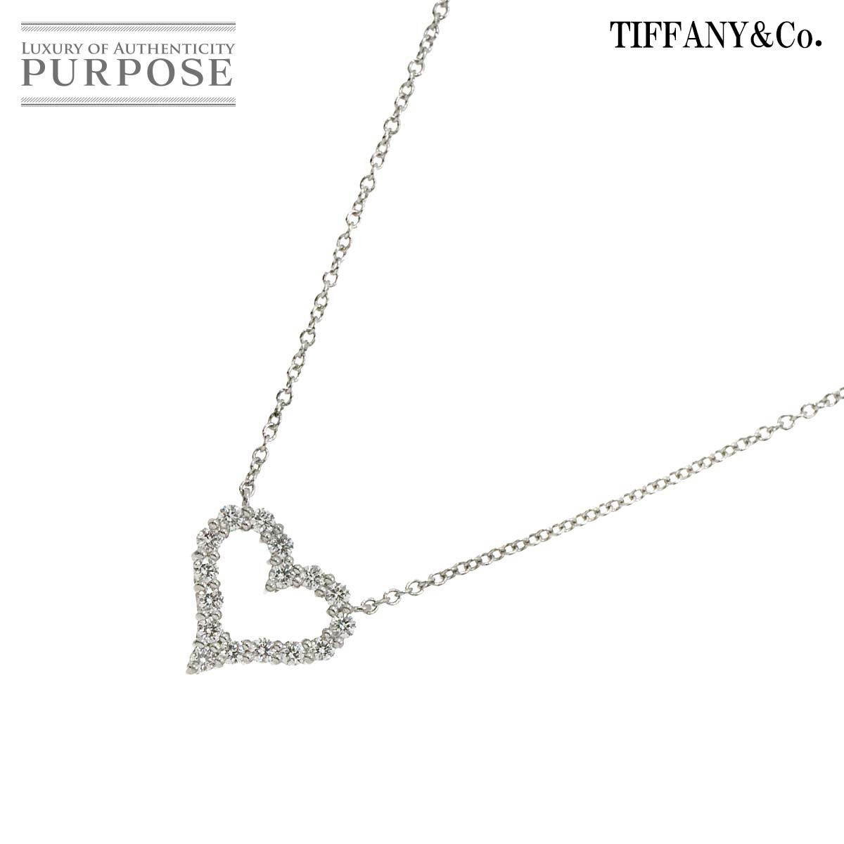 yVilz eBt@j[ TIFFANY&Co. Z`^ n[g ~j _C lbNX 41cm Pt v`i Sentimental NecklaceyÁz