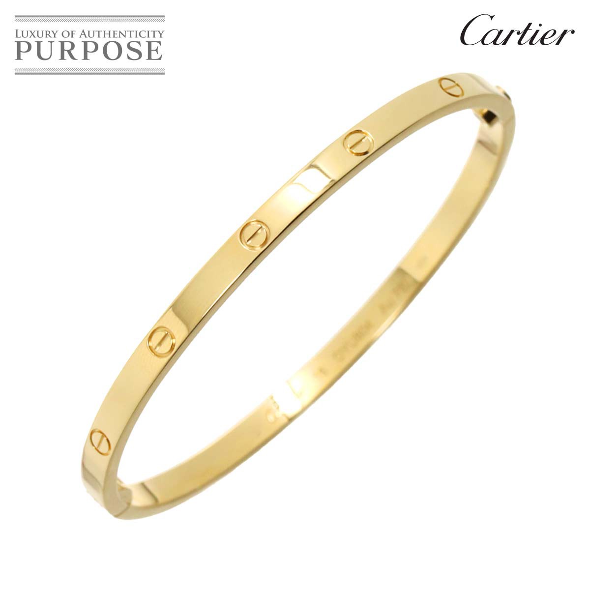 yVilz JeBG Cartier u uX SM #16 K18 YG CG[S[h 750 uXbg oO Love BraceletyؖtzyÁz