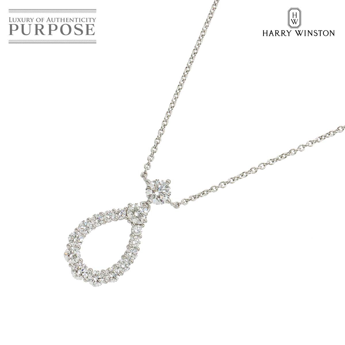 yVilz n[EBXg HARRY WINSTON [v _C lbNX GNXg[W 40cm Pt v`i Diamond Necklaceyؖtz yÁz