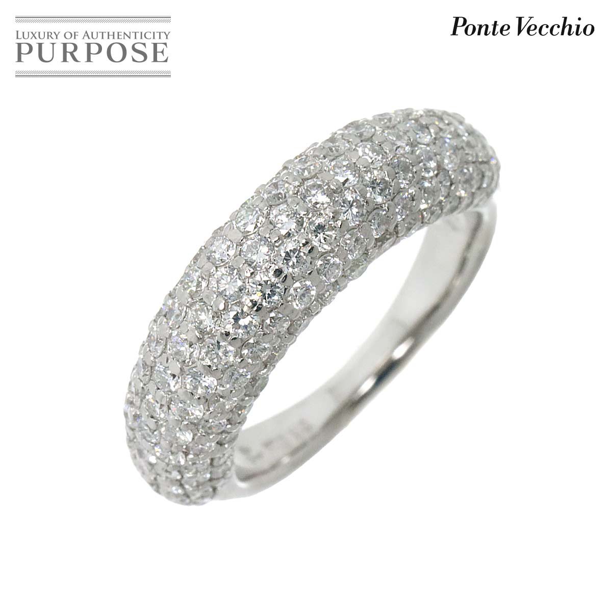 yVilz |eFLI Ponte Vecchio 10 O _C 1.70ct K18 WG zCgS[h 750 w Diamond RingyÁz