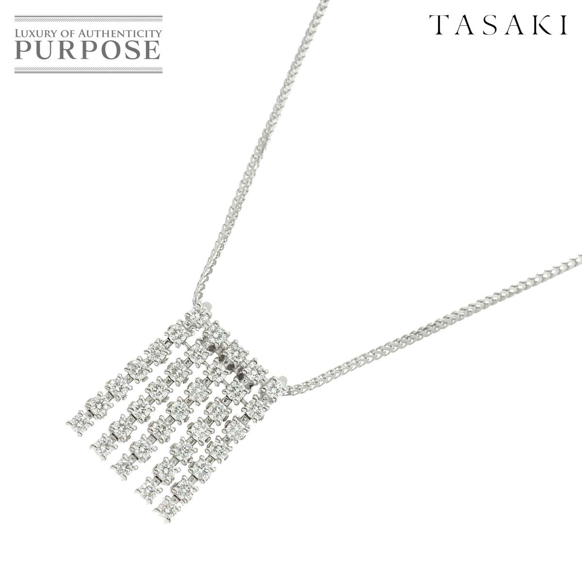 ^TL TASAKI _C 1.31ct lbNX 45cm K18 WG zCgS[h 750 c^ fB[X 90229763 yÁz