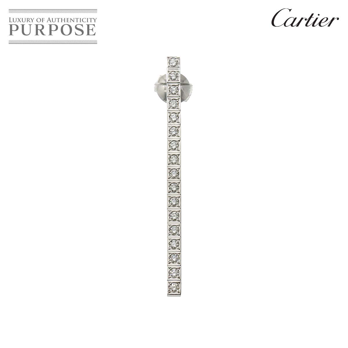 yVilz JeBG Cartier jG[ sAX _C K18 WG zCgS[h 750 Е̂ Ў Laniere Earring PiercedyÁz