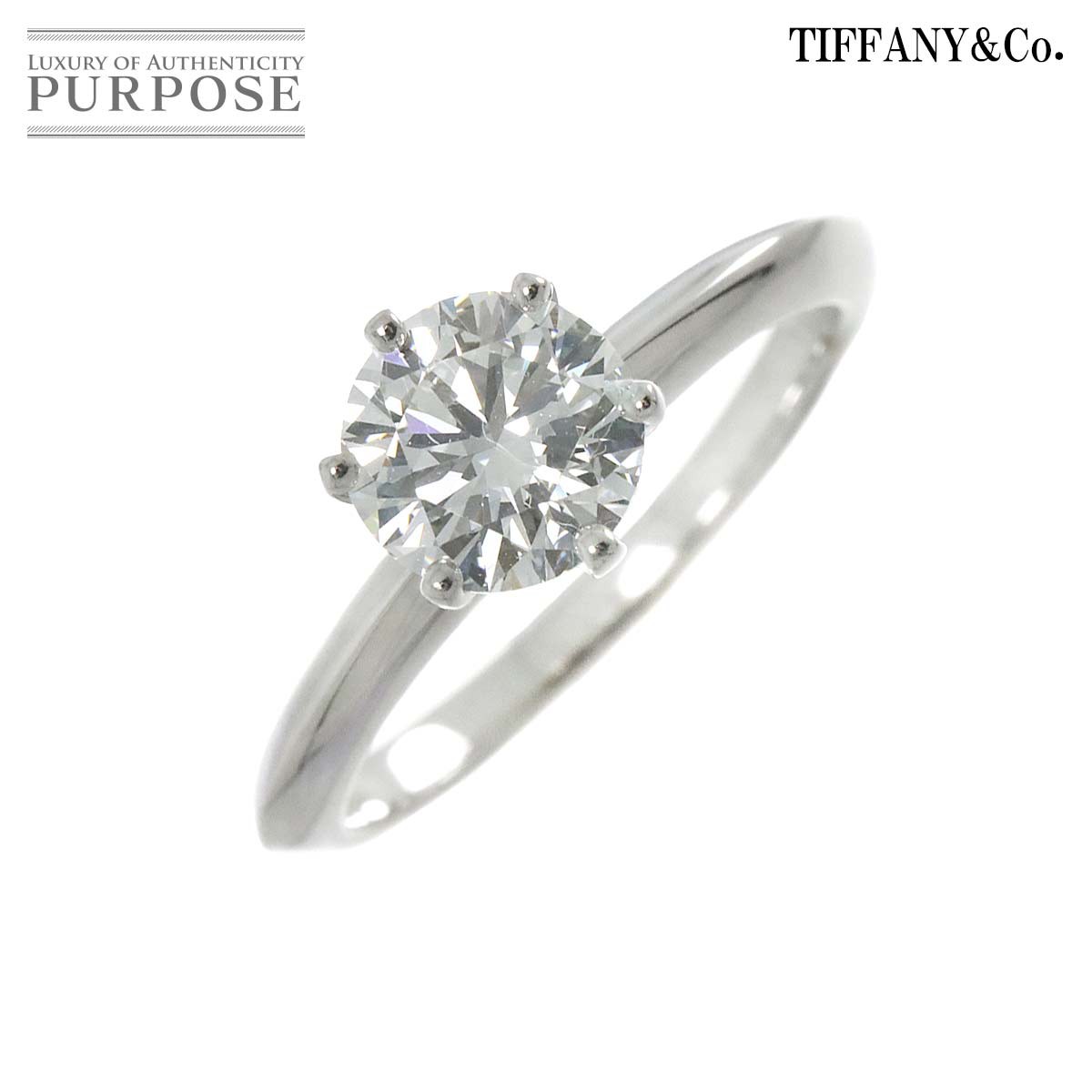 yVilz eBt@j[ TIFFANY&Co. \eBA _C 1.07ct H/VS1/3EX 10 O Pt v`i w Diamond Ring yӒ菑tzyÁz