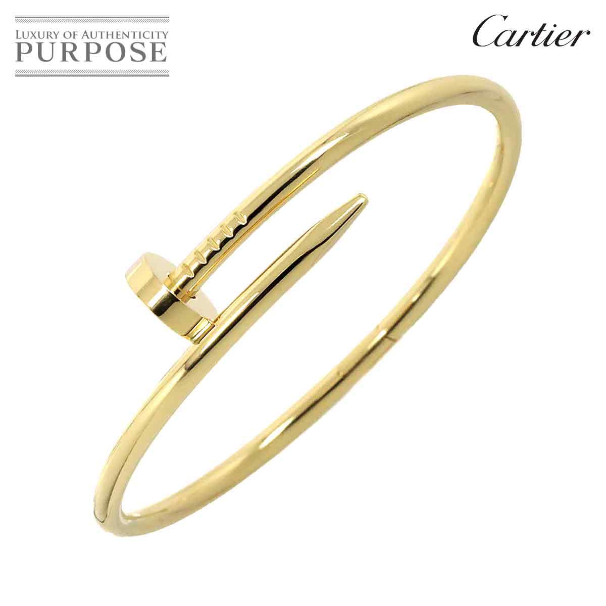 yVilz JeBG Cartier WXgAN #17 uXbg K18 YG CG[S[h 750 Juste Un Clou BraceletyؖtzyÁz