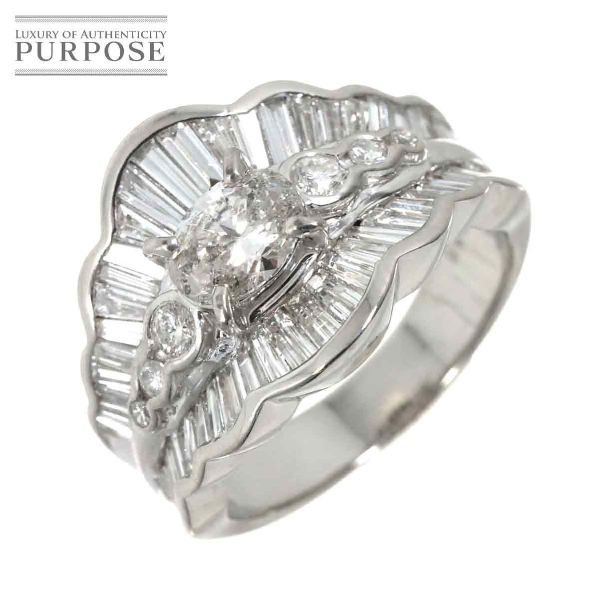 yVidグz O 13 _C 0.655ct/1.30ct Pt v`i w Diamond Ring yÁz