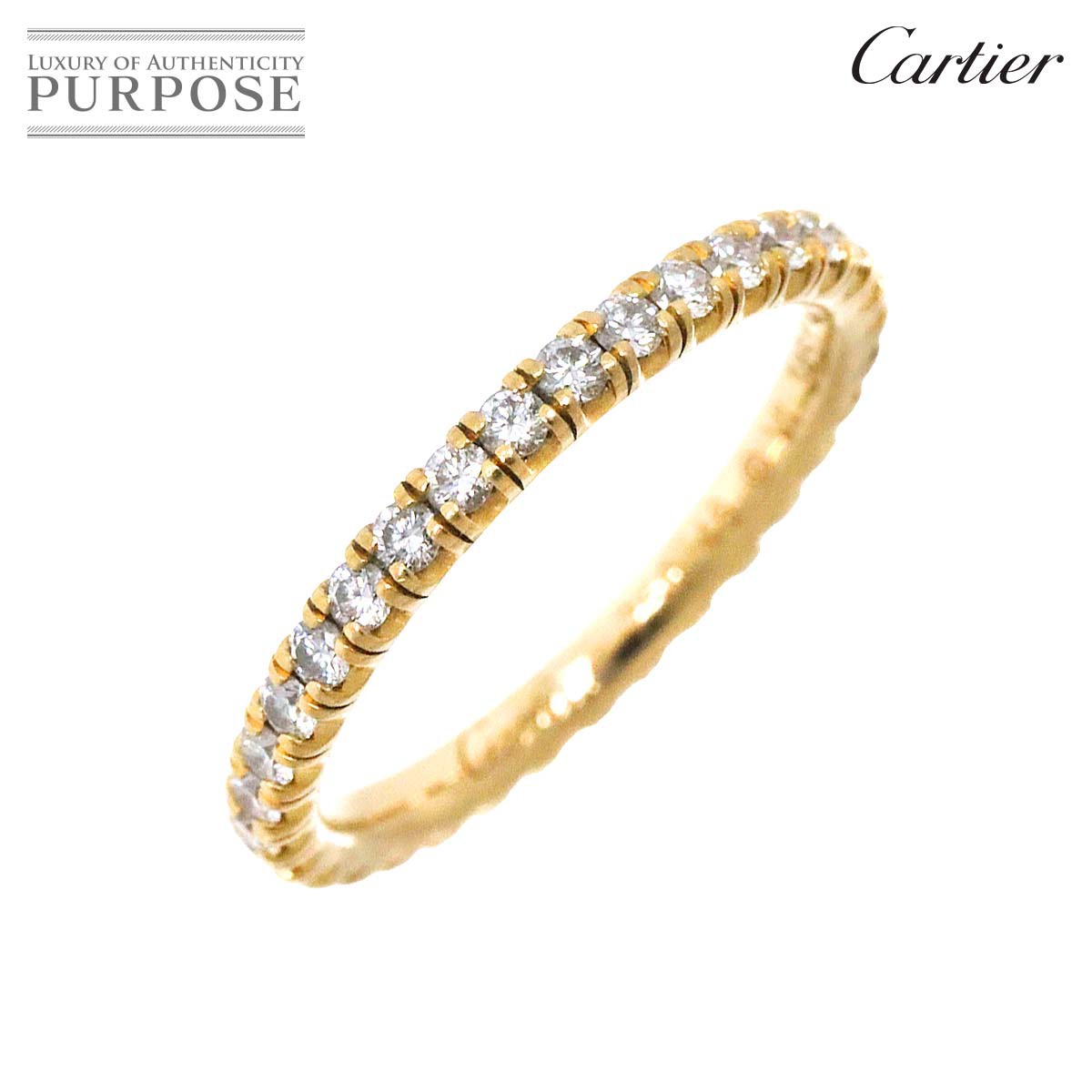 yVilz JeBG Cartier G^Z hD #46 O t _C K18 YG 750 w Etincelle Diamond RingyؖtzyÁz