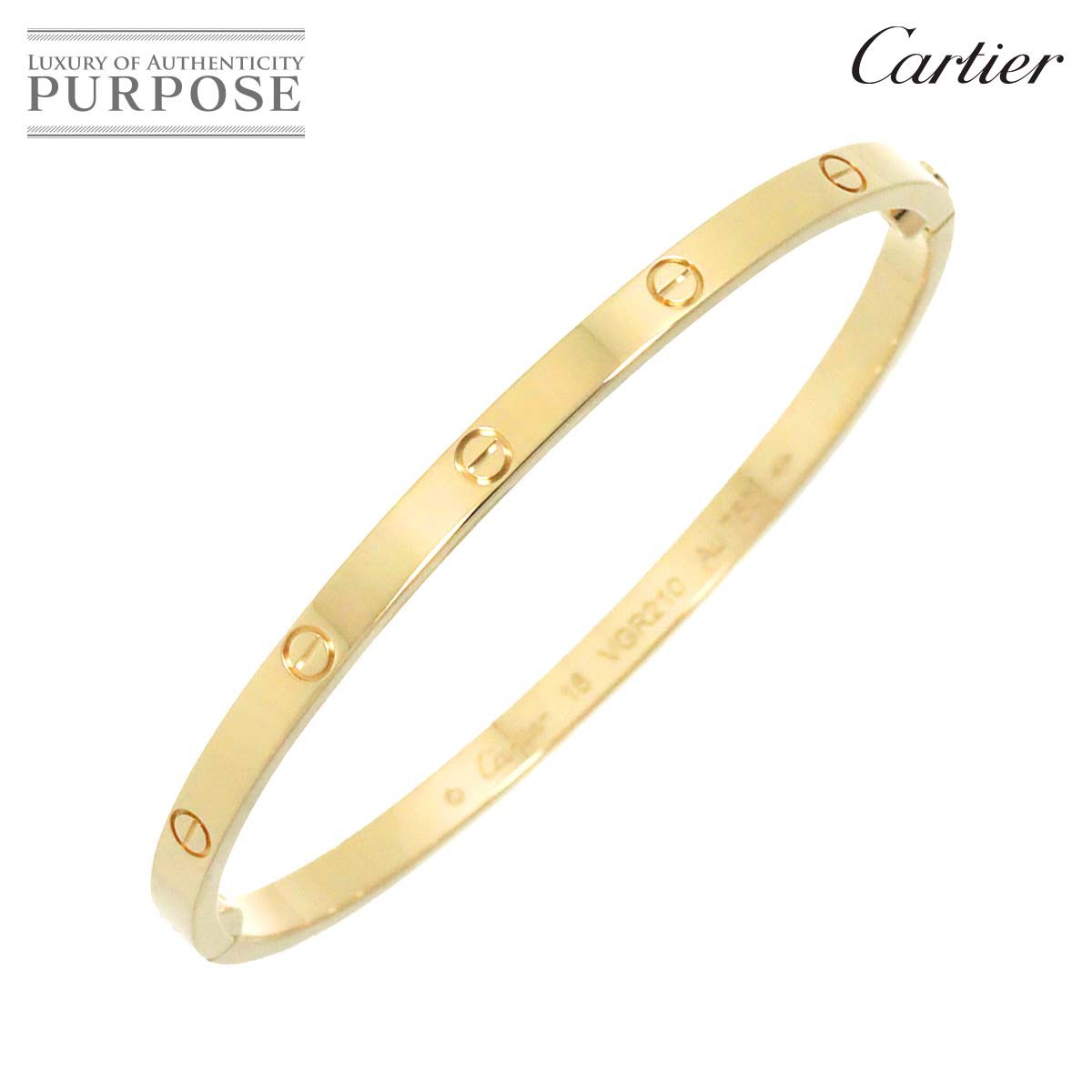 yVilz JeBG Cartier u uX SM #16 K18 YG CG[S[h 750 uXbg oO Love BraceletyؖtzyÁz