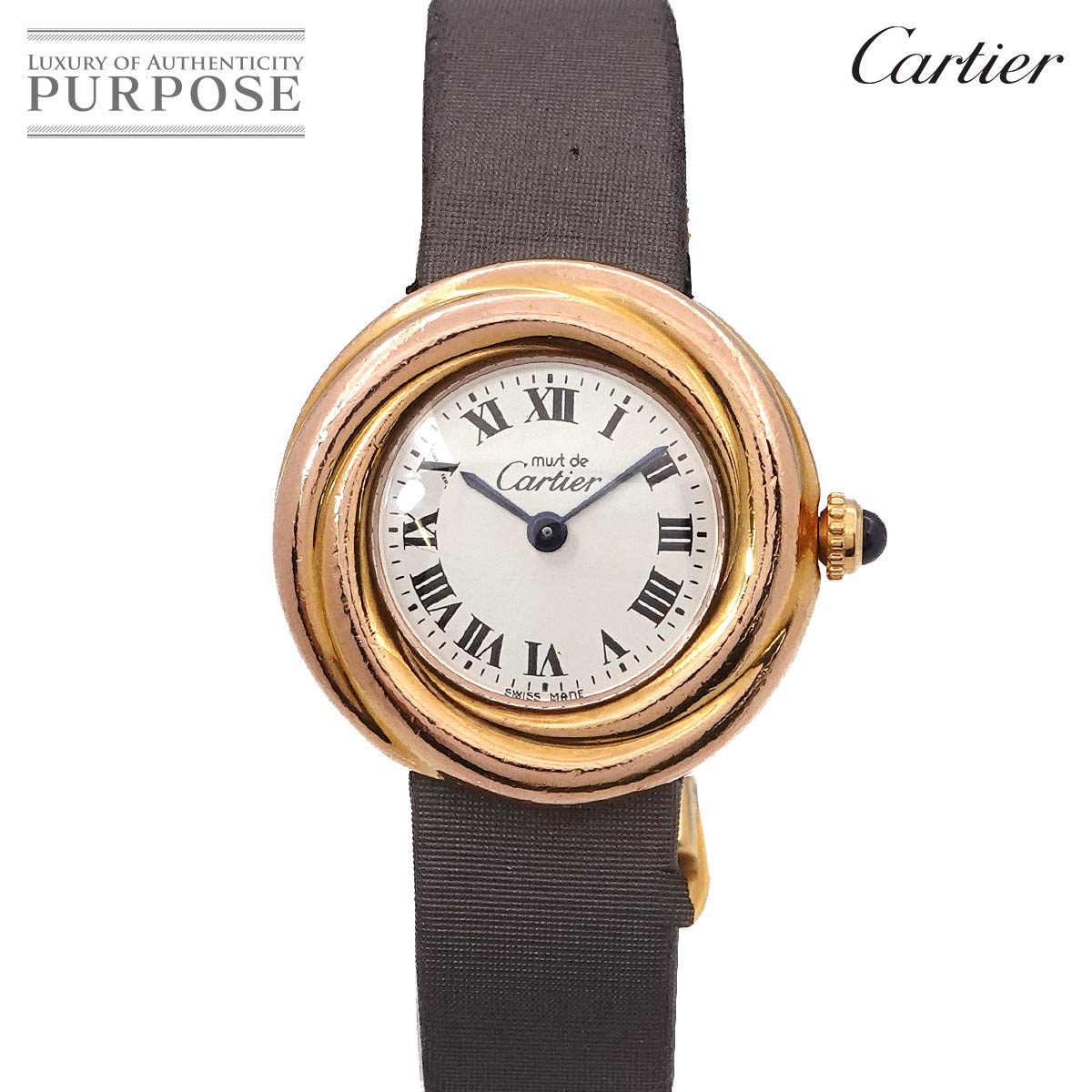 �J���e�B�G Cartier �}�X�g�g���j�e�B ���F�����C�� ���B���e�[�W W1015045 ���f�B�[�X �r���v �V���o�[ SV925 �N�H�[�c �E�H�b�` Must Trinity �y���Áz