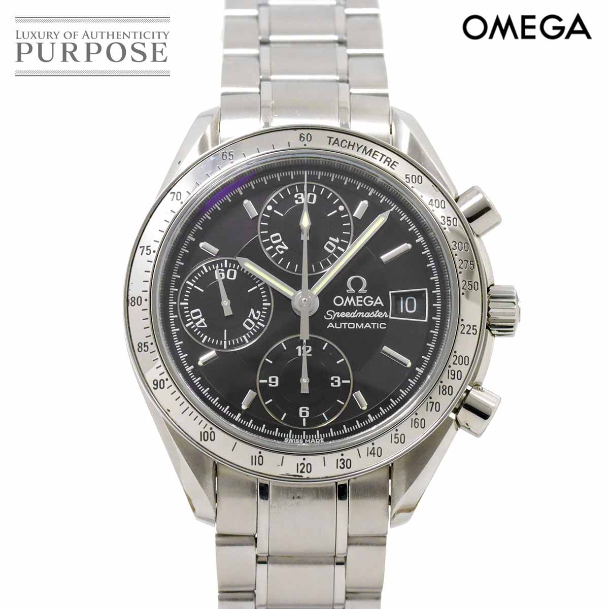 オメガ OMEGA スピードマスター デイト 3513 50 クロノグラフ メンズ 腕時計 ブラック オートマ 自動巻き ウォッチ Spedmaster 【中古】