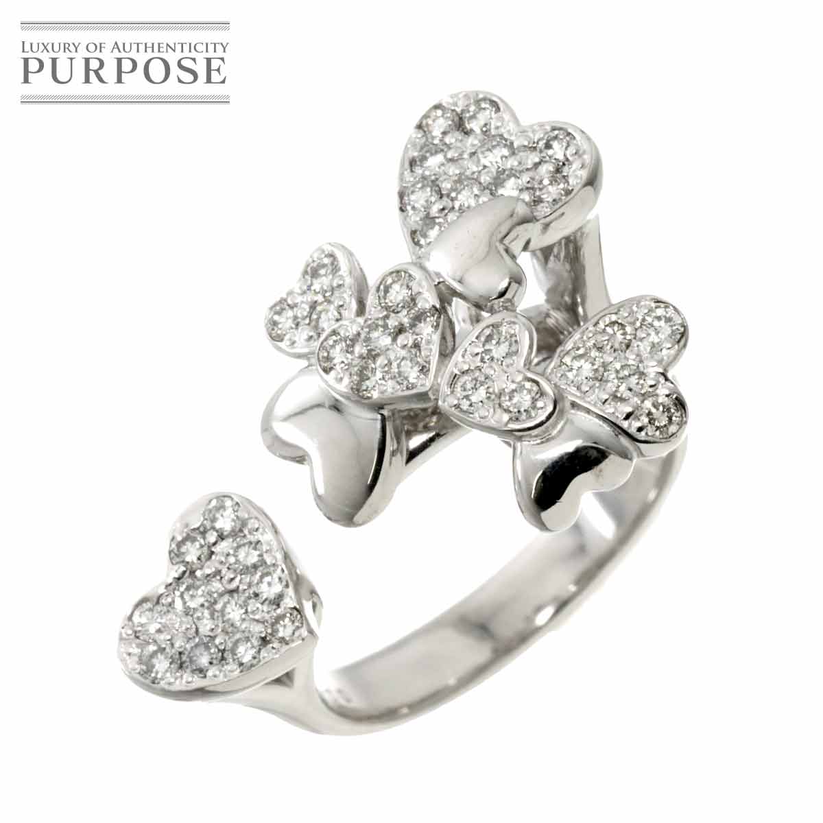 yVidグz O 12 _C 0.60ct K18 WG zCgS[h 750 w Diamond Ring yÁz