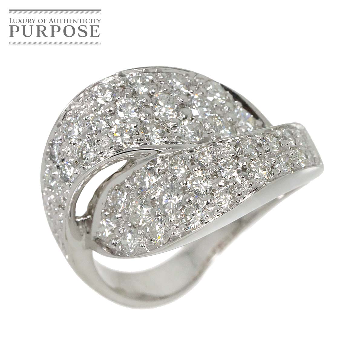 yVidグz O 12 _C 1.46ct K18 WG zCgS[h 750 w Diamond Ring yÁz